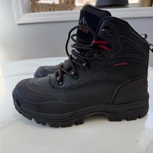 Waterproof Black Men's Snow Boots